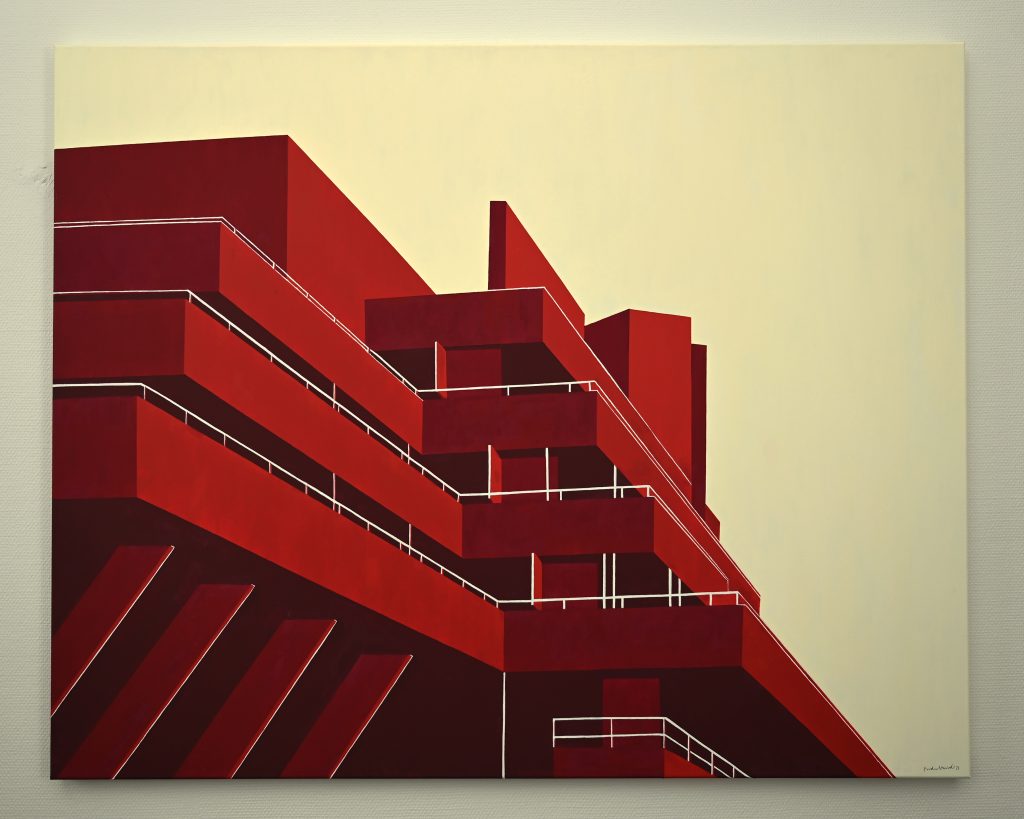 Frida Starvid_National Theatre Red_vinyl on canvas 120x150